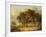 Road Scene at Intwood, 1830 (Oil on Panel)-James Stark-Framed Giclee Print