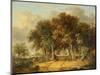 Road Scene at Intwood, 1830 (Oil on Panel)-James Stark-Mounted Giclee Print
