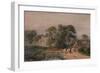 'Road Scene with Cattle', 19th century, (1935)-Peter De Wint-Framed Giclee Print