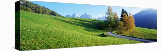 Road, Scenic, Summer, Mountains, Tyrol, Italy-null-Stretched Canvas