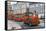 Road Sightseeing Train in Bergen-Pavlo Kolotenko-Framed Stretched Canvas