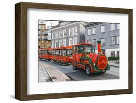 Road Sightseeing Train in Bergen-Pavlo Kolotenko-Framed Photographic Print