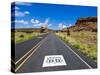 Road Sign Along Historic Route 66, New Mexico, United States of America, North America-Michael DeFreitas-Stretched Canvas
