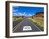 Road Sign Along Historic Route 66, New Mexico, United States of America, North America-Michael DeFreitas-Framed Photographic Print