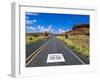 Road Sign Along Historic Route 66, New Mexico, United States of America, North America-Michael DeFreitas-Framed Photographic Print