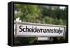 Road Sign Berlin-Felipe Rodriguez-Framed Stretched Canvas