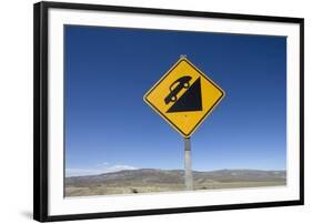 Road Sign in Patagonia, Argentina-null-Framed Photographic Print