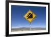 Road Sign in Patagonia, Argentina-null-Framed Photographic Print