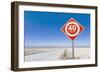 Road Sign in the Atacama Desert, Norte Grande, Chile, South America-Gavin Hellier-Framed Photographic Print