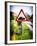 Road Sign - Milatary Vehicles (Tank) - UK - England - United Kingdom - Europe-Philippe Hugonnard-Framed Photographic Print