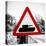 Road Sign - Milatary Vehicles (Tank) - UK - England - United Kingdom - Europe-Philippe Hugonnard-Stretched Canvas