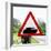 Road Sign - Milatary Vehicles (Tank) - UK - England - United Kingdom - Europe-Philippe Hugonnard-Framed Photographic Print