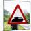 Road Sign - Milatary Vehicles (Tank) - UK - England - United Kingdom - Europe-Philippe Hugonnard-Mounted Photographic Print