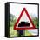 Road Sign - Milatary Vehicles (Tank) - UK - England - United Kingdom - Europe-Philippe Hugonnard-Framed Stretched Canvas