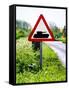 Road Sign - Milatary Vehicles (Tank) - UK - England - United Kingdom - Europe-Philippe Hugonnard-Framed Stretched Canvas