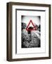 Road Sign - Milatary Vehicles (Tank) - UK - England - United Kingdom - Europe-Philippe Hugonnard-Framed Art Print