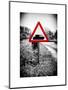 Road Sign - Milatary Vehicles (Tank) - UK - England - United Kingdom - Europe-Philippe Hugonnard-Mounted Art Print