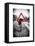 Road Sign - Milatary Vehicles (Tank) - UK - England - United Kingdom - Europe-Philippe Hugonnard-Framed Stretched Canvas