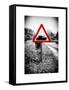 Road Sign - Milatary Vehicles (Tank) - UK - England - United Kingdom - Europe-Philippe Hugonnard-Framed Stretched Canvas