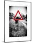 Road Sign - Milatary Vehicles (Tank) - UK - England - United Kingdom - Europe-Philippe Hugonnard-Mounted Art Print