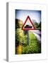 Road Sign - Milatary Vehicles (Tank) - UK - England - United Kingdom - Europe-Philippe Hugonnard-Stretched Canvas