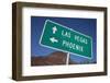 Road Sign Points to Las Vegas and Phoenix-Joseph Sohm-Framed Photographic Print