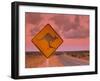 Road Sign, Shark Bay National Park, Western Australia, Australia-Doug Pearson-Framed Photographic Print