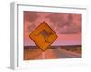Road Sign, Shark Bay National Park, Western Australia, Australia-Doug Pearson-Framed Photographic Print