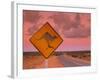 Road Sign, Shark Bay National Park, Western Australia, Australia-Doug Pearson-Framed Photographic Print