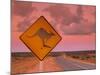 Road Sign, Shark Bay National Park, Western Australia, Australia-Doug Pearson-Mounted Photographic Print