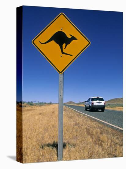 Road Sign, Western Australia, Australia-Doug Pearson-Stretched Canvas