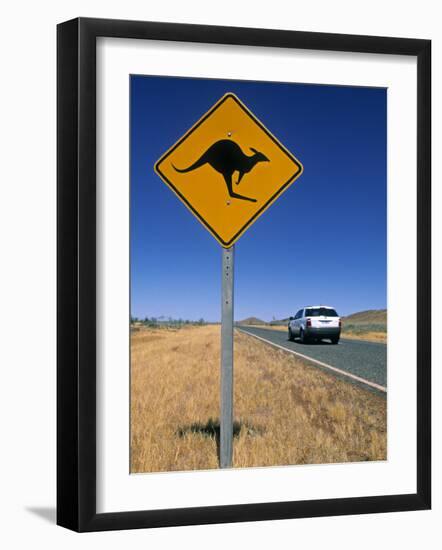 Road Sign, Western Australia, Australia-Doug Pearson-Framed Photographic Print