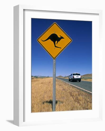 Road Sign, Western Australia, Australia-Doug Pearson-Framed Photographic Print