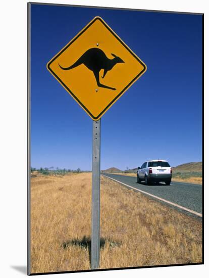 Road Sign, Western Australia, Australia-Doug Pearson-Mounted Photographic Print