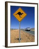 Road Sign, Western Australia, Australia-Doug Pearson-Framed Photographic Print