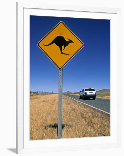 Road Sign, Western Australia, Australia-Doug Pearson-Framed Photographic Print