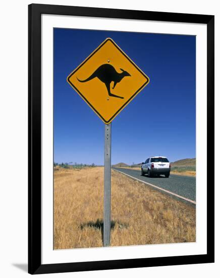 Road Sign, Western Australia, Australia-Doug Pearson-Framed Photographic Print