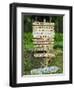 Road Signs to Wine Producers in Chateauneuf-Du-Pape, Provence, France-Per Karlsson-Framed Photographic Print