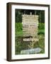 Road Signs to Wine Producers in Chateauneuf-Du-Pape, Provence, France-Per Karlsson-Framed Photographic Print