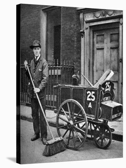 Road Sweeper, London, 1926-1927-null-Stretched Canvas