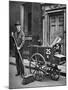 Road Sweeper, London, 1926-1927-null-Mounted Giclee Print