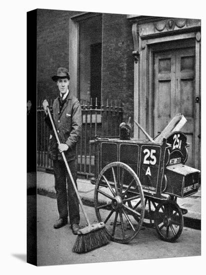 Road Sweeper, London, 1926-1927-null-Stretched Canvas