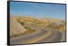 Road Swings Through the Badlands National Park, South Dakota, Usa-Michael Runkel-Framed Stretched Canvas