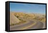 Road Swings Through the Badlands National Park, South Dakota, Usa-Michael Runkel-Framed Stretched Canvas