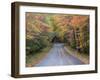 Road Through Acadia National Park in the Fall, Maine, Usa-Joanne Wells-Framed Photographic Print