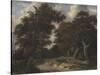 Road Through an Oak Forest, 1646-1647-Jacob Isaacksz Van Ruisdael-Stretched Canvas