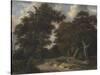 Road Through an Oak Forest, 1646-47-Jacob Isaaksz Ruisdael-Stretched Canvas