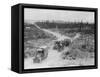 Road Through Battlefield, Western Front-null-Framed Stretched Canvas