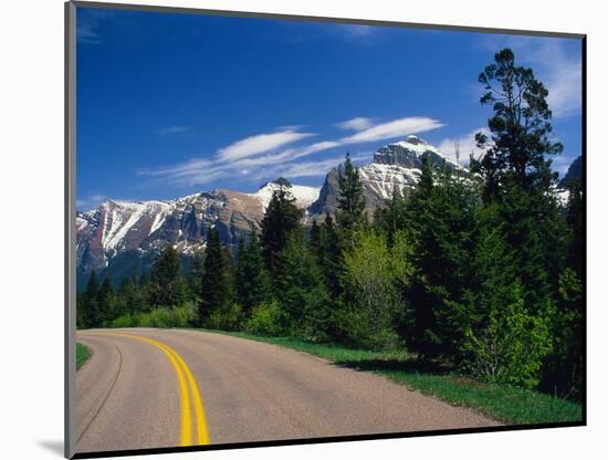 Road Through Glacier National Park-Mick Roessler-Mounted Photographic Print