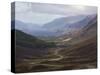 Road Through Glen Docherty, Wester Ross, Highlands, Scotland, United Kingdom, Europe-Jean Brooks-Stretched Canvas